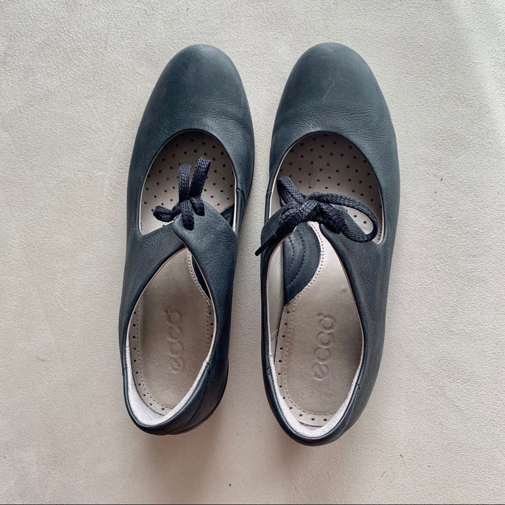 Ecco black leather Mary Jane EU37/US 6.5 like new